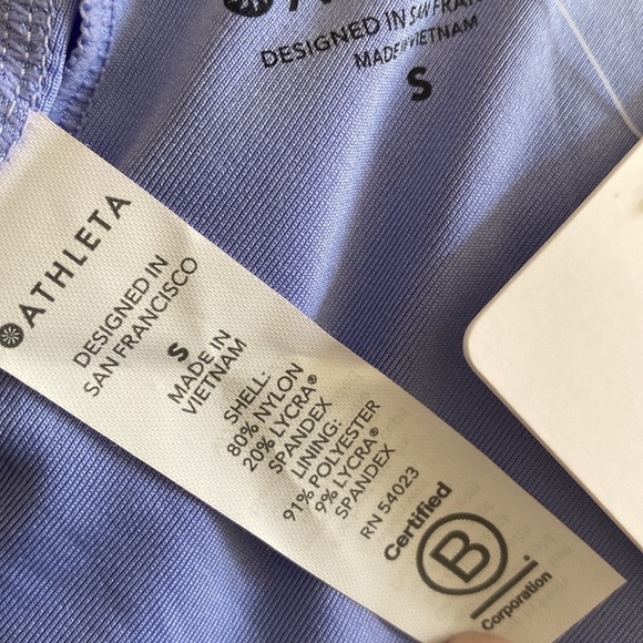 Athleta 2020 IBIZA Convertible Bikini Top ONLY Wrap Blue Women's Size S, NWT - Picture 8 of 13